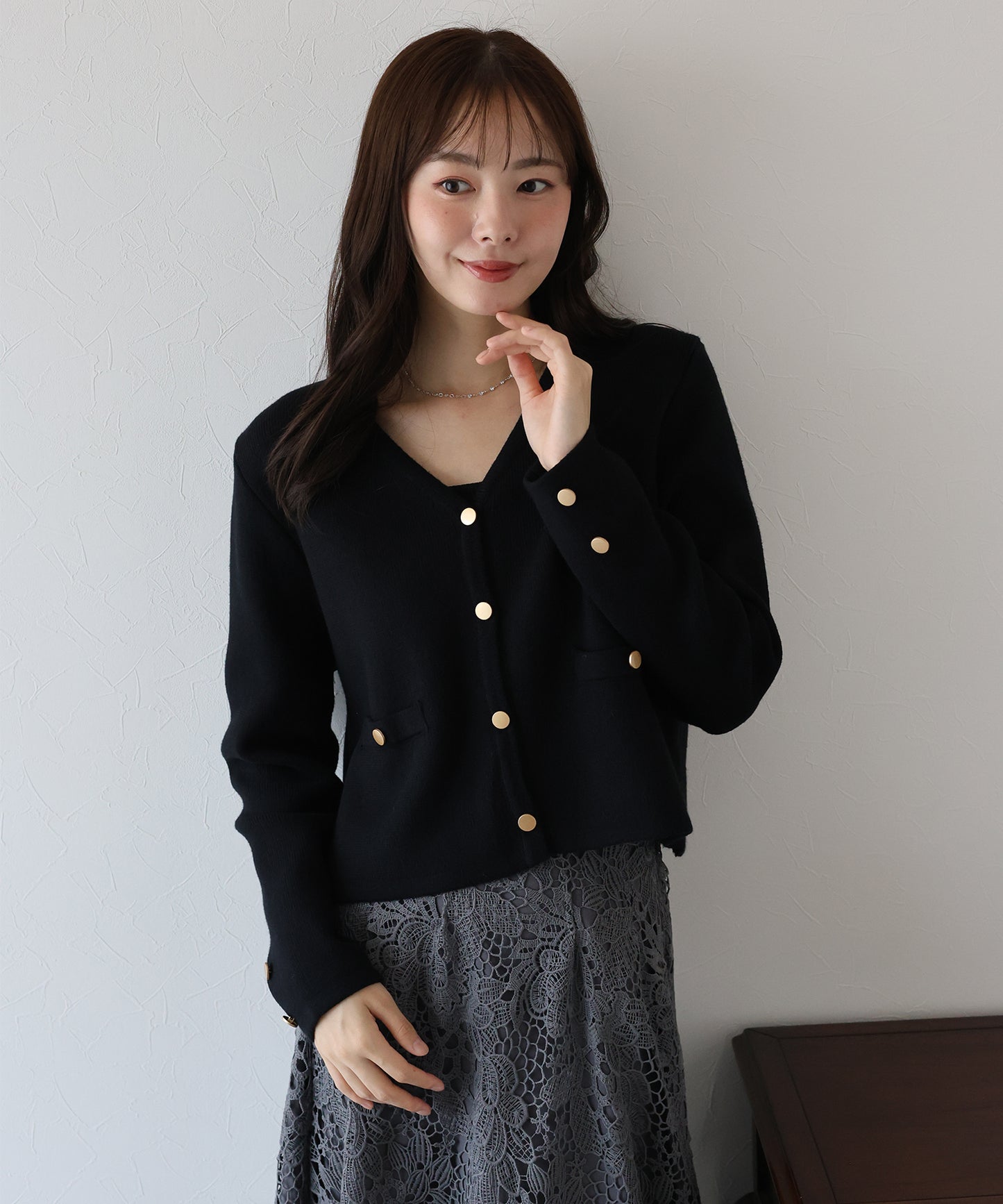 【早割5％OFF】Ⅴネックニットジャケット