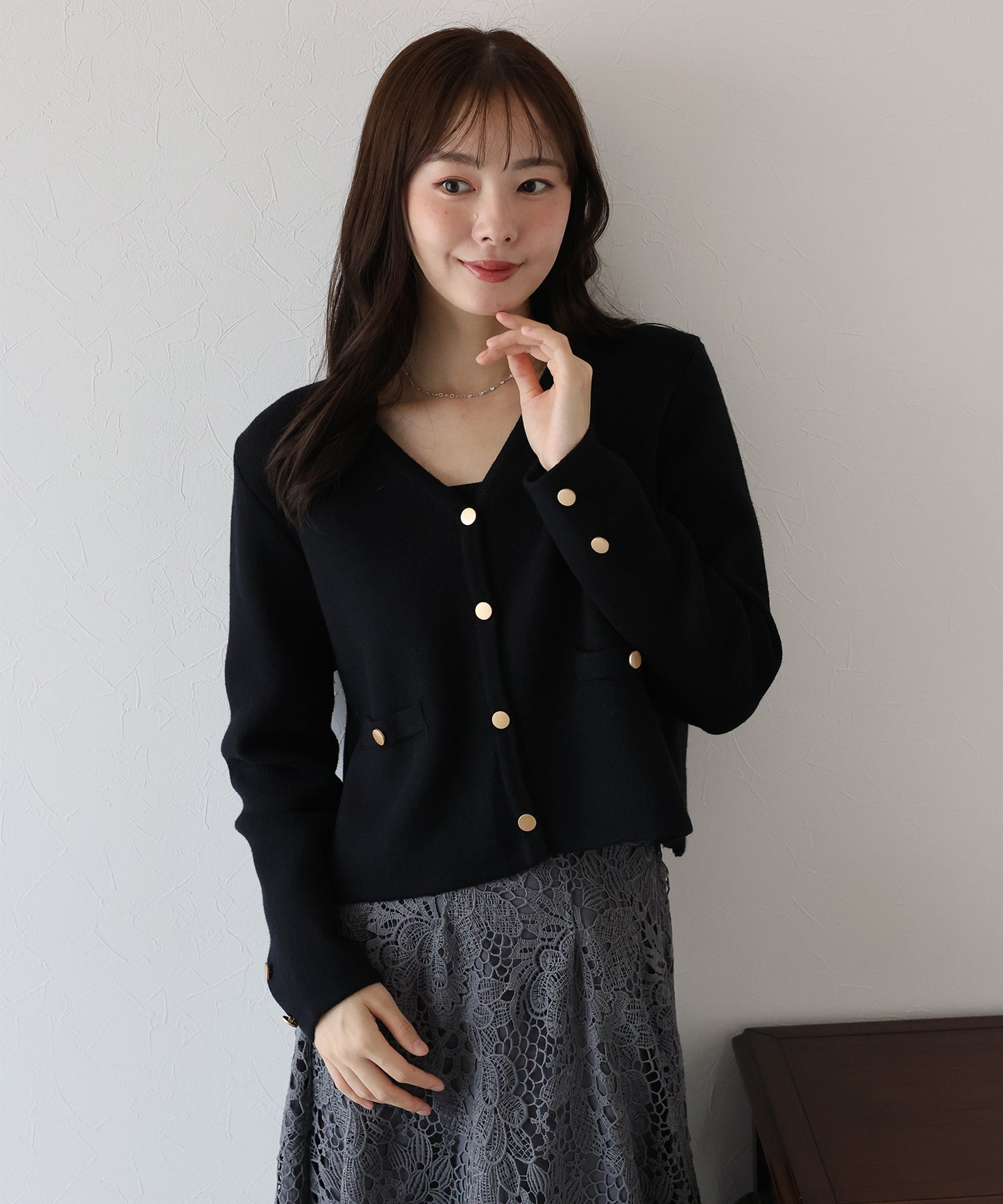 【TIME SALE】Ⅴネックニットジャケット