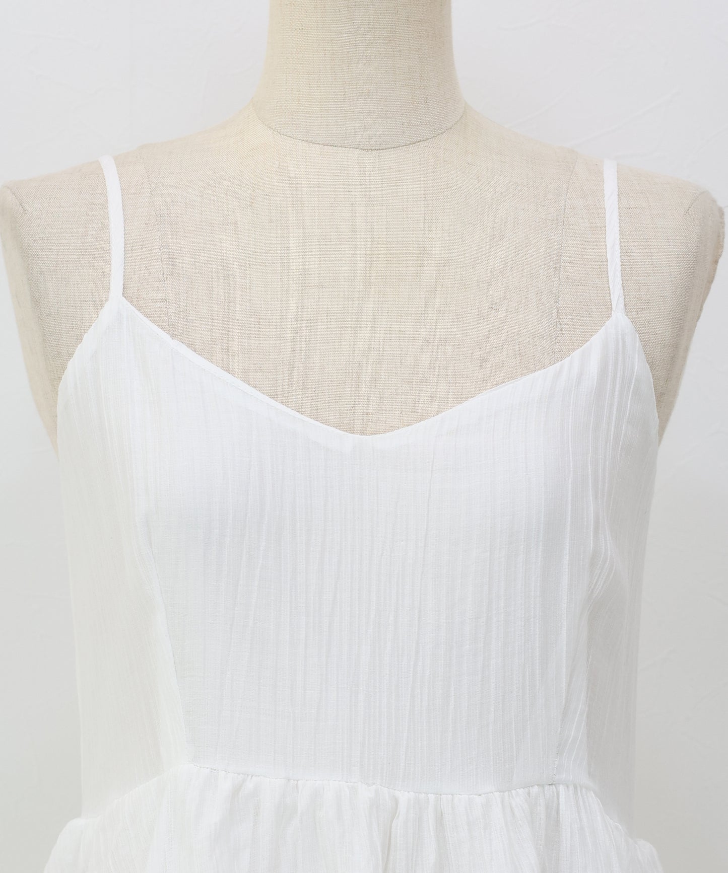 【早割5％OFF】シアーティアードキャミワンピース