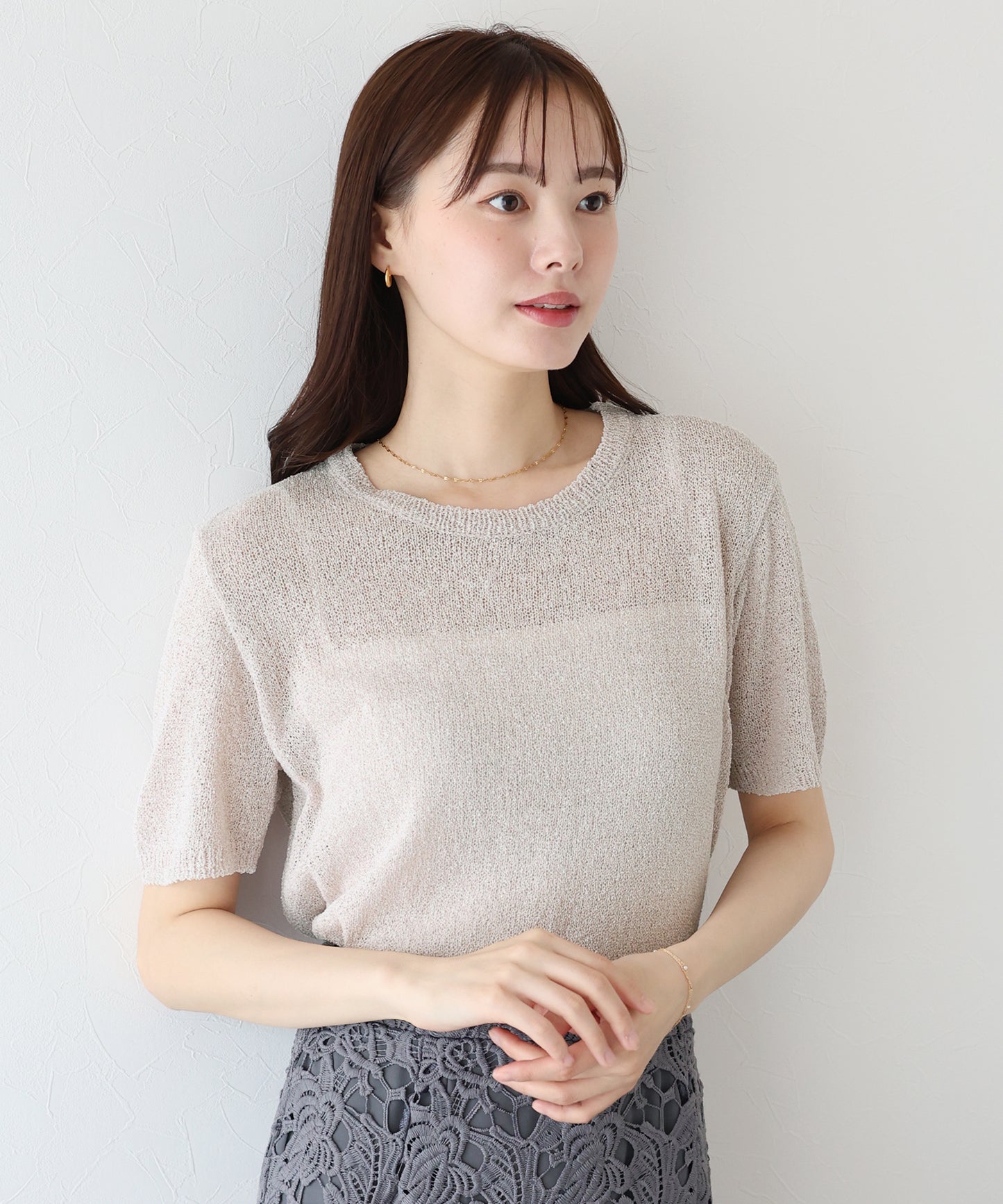 【TIME SALE】メッシュニット