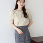 【SALE】配色スカラップニット