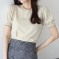 【SALE】配色スカラップニット