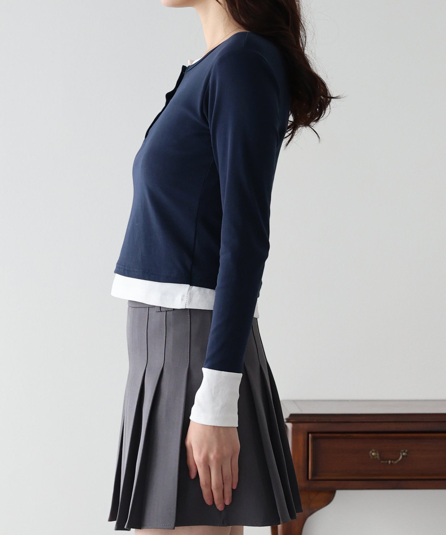 【早割5％OFF】ヘンリレイヤードカットソー【ネコポス】