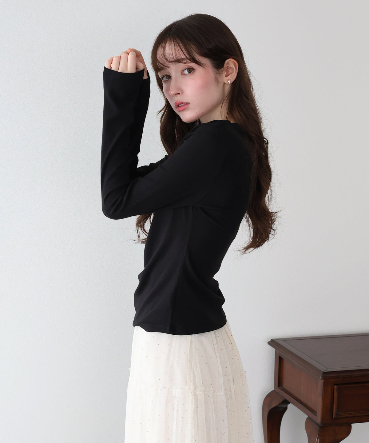 ドレープロングTシャツ【メール便】