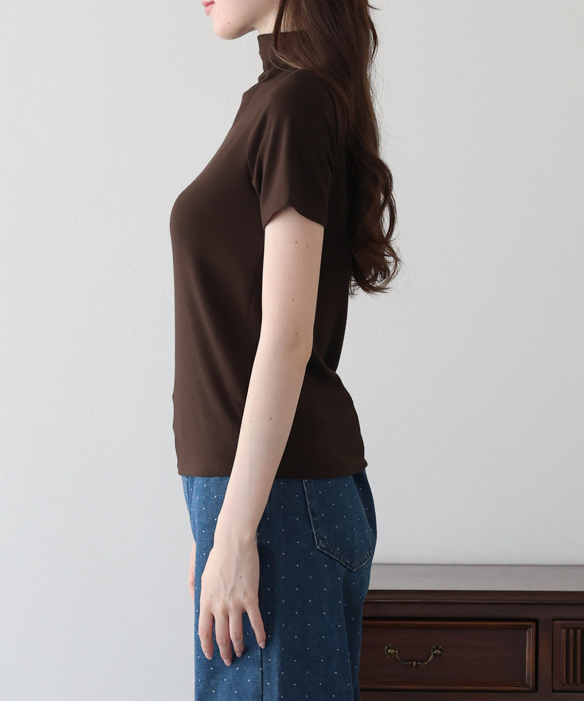 モックネックＴシャツ【メール便】