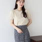 【TIME SALE】配色スカラップニット