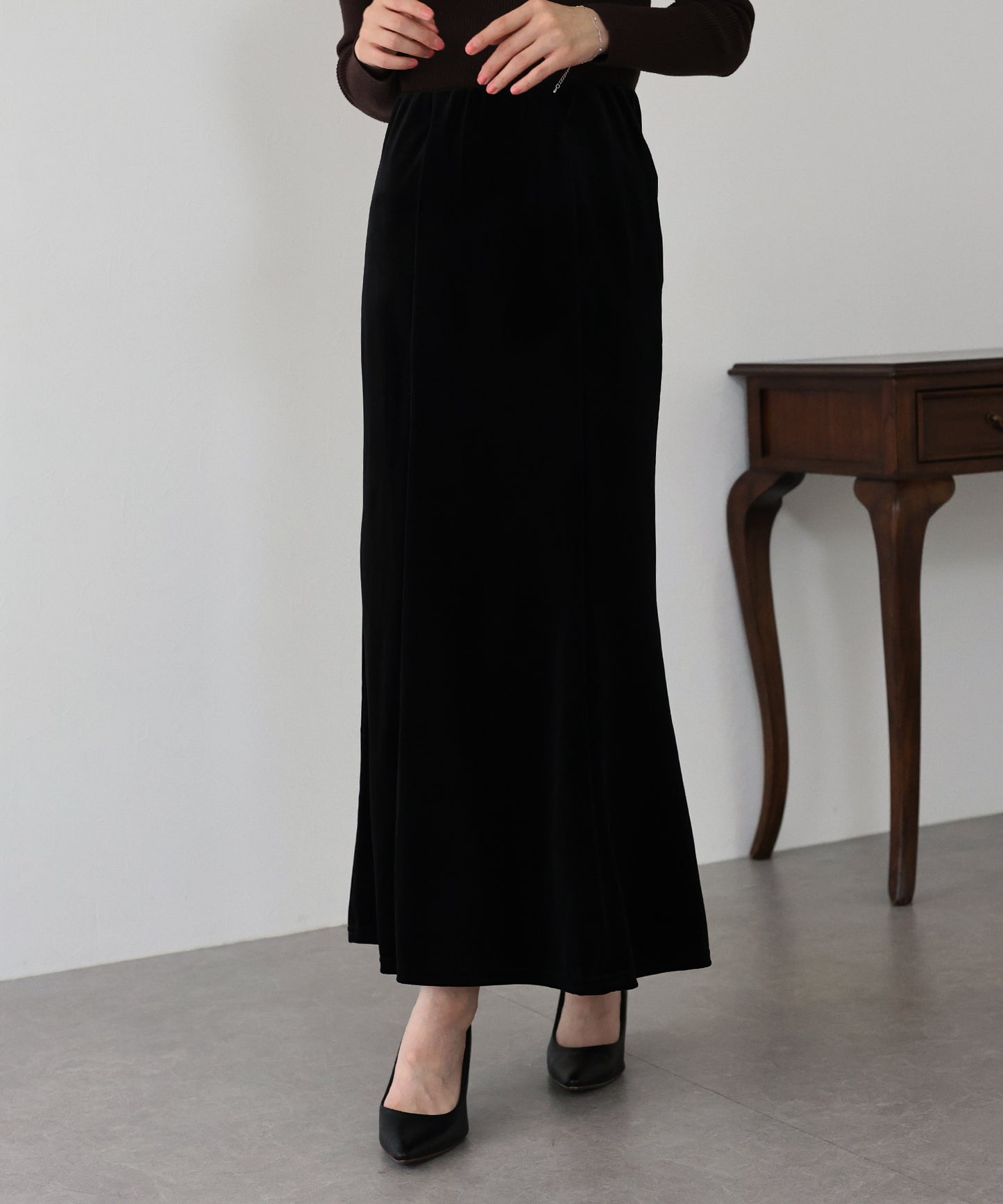 ベロアマーメイドスカート