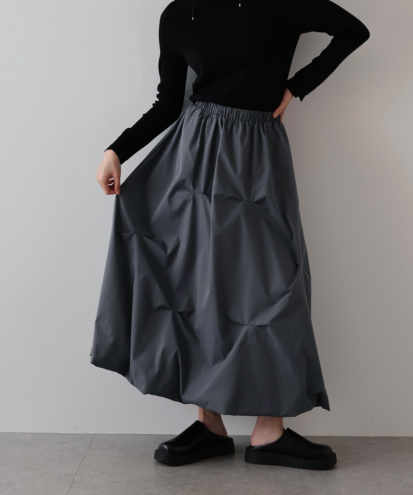 ランダムタックバルーンスカート[J by blue]