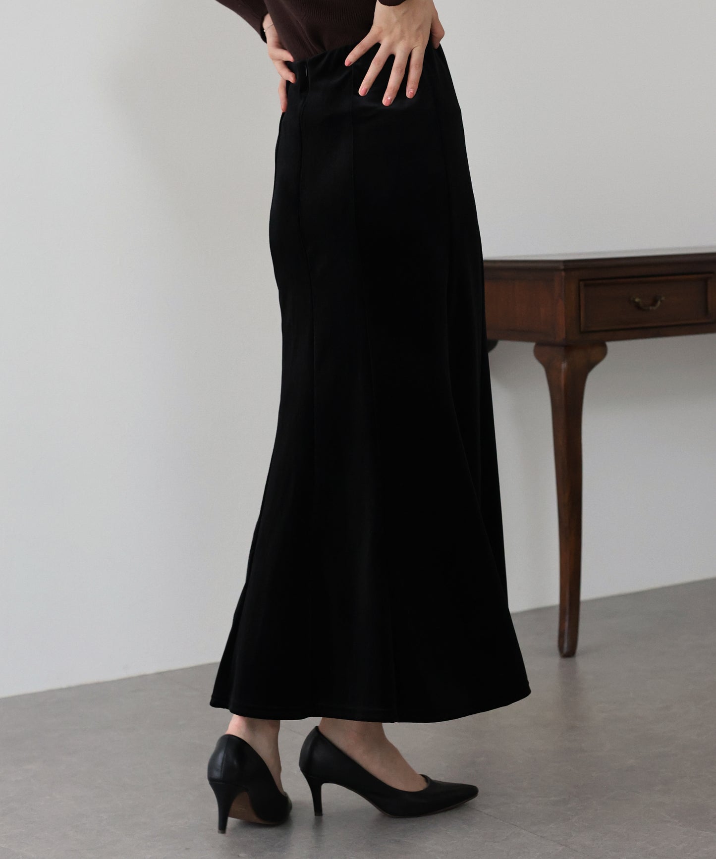 ベロアマーメイドスカート