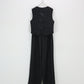 ショートベスト×ワイドパンツ セットアップ