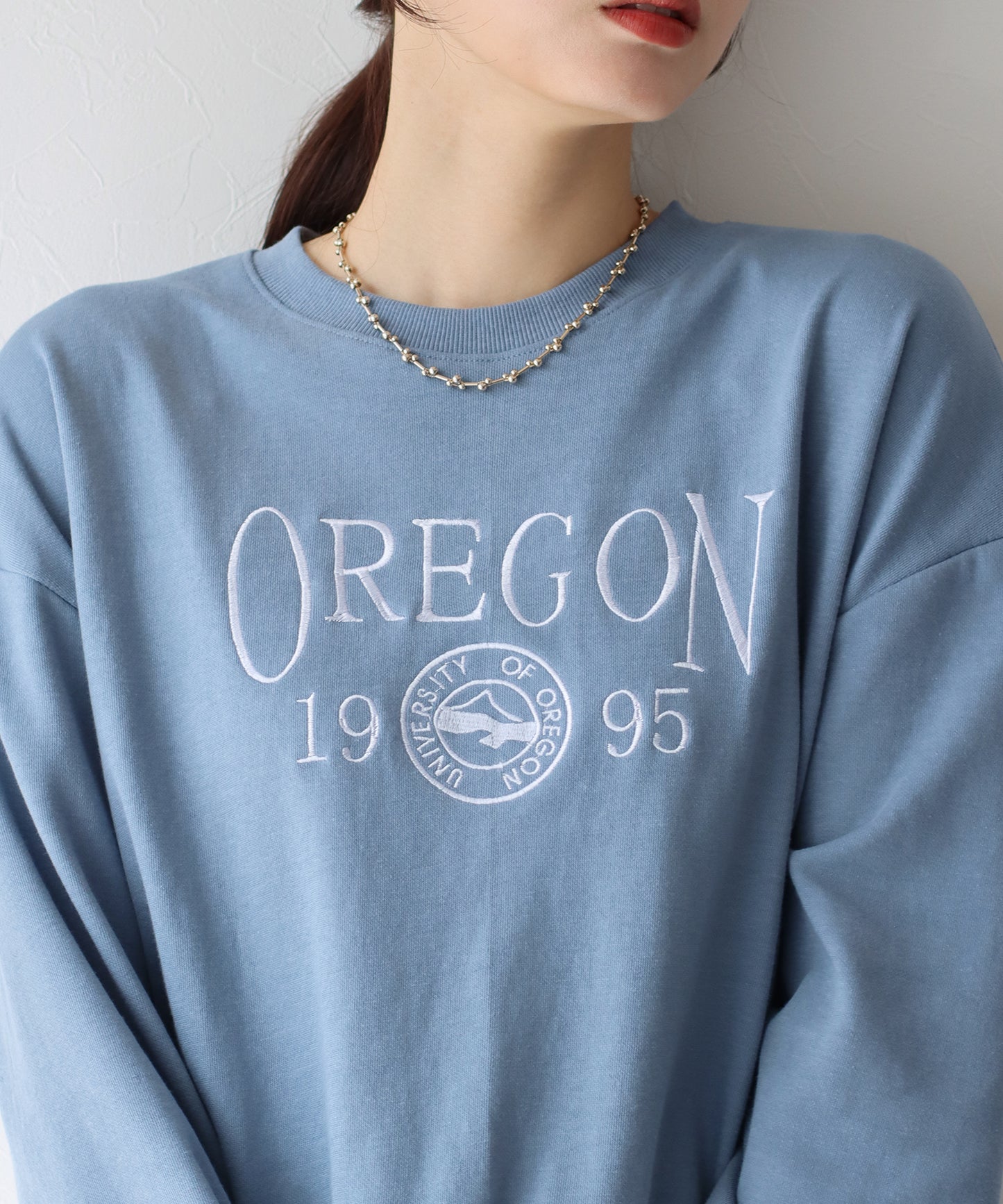 【TIME SALE】OREGONロゴ刺繍スウェット