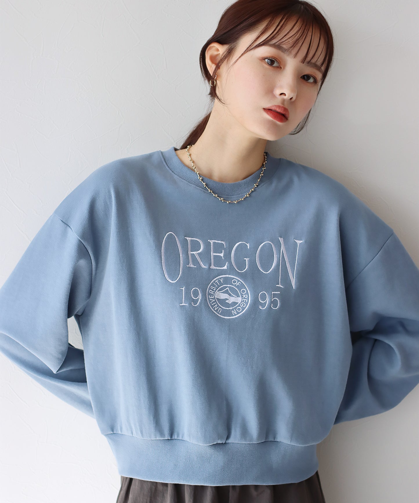 【TIME SALE】OREGONロゴ刺繍スウェット