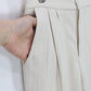 ショートベスト×ワイドパンツ セットアップ