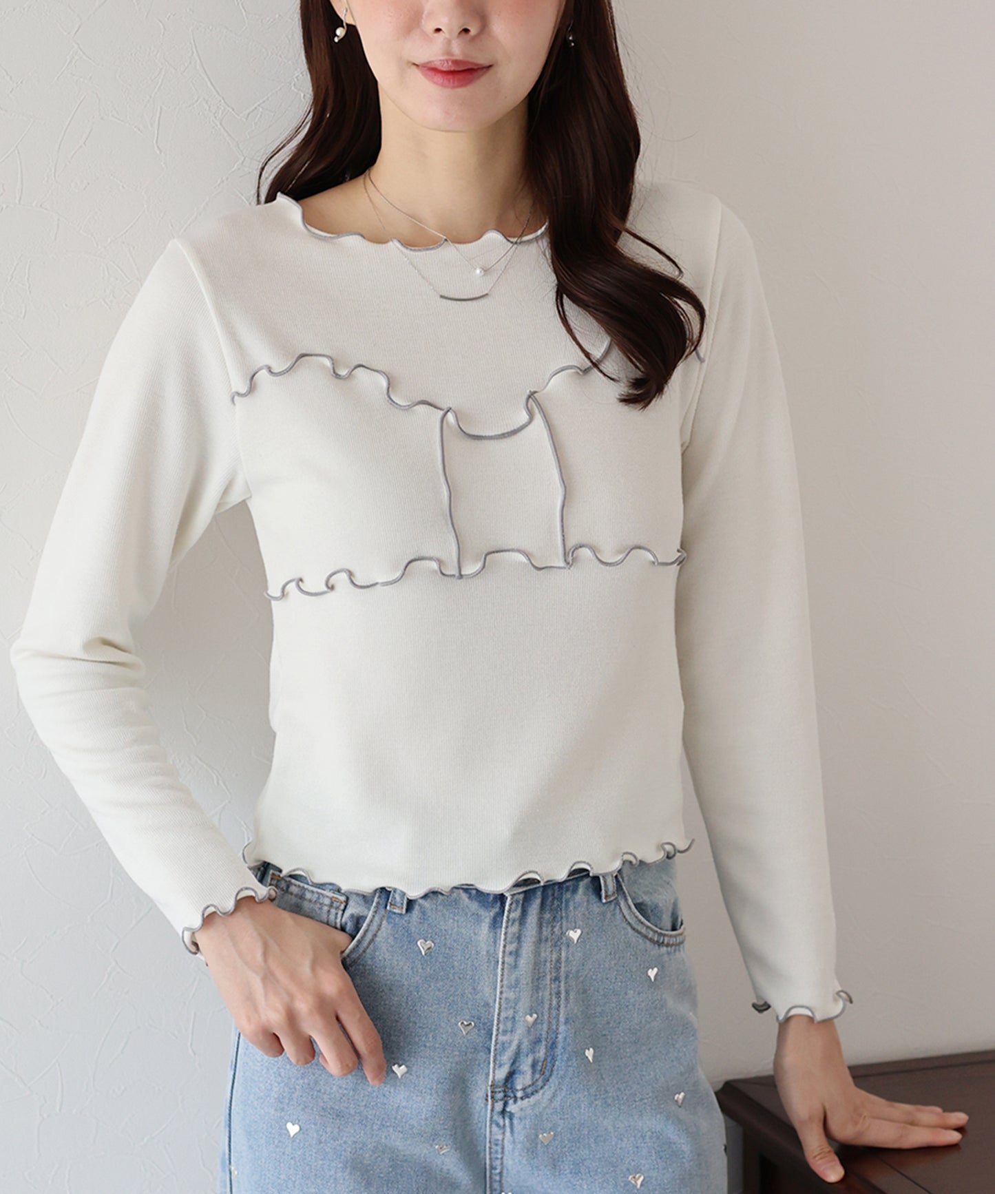 【TIME SALE】リボンメロウTシャツ【ネコポス】
