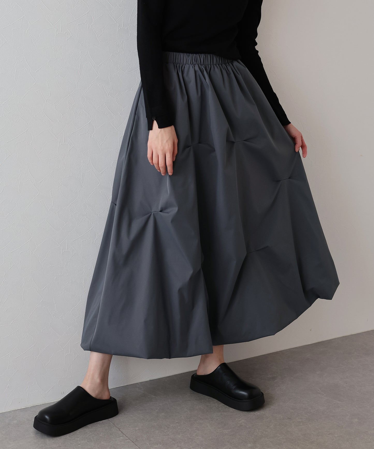 ランダムタックバルーンスカート[J by blue]