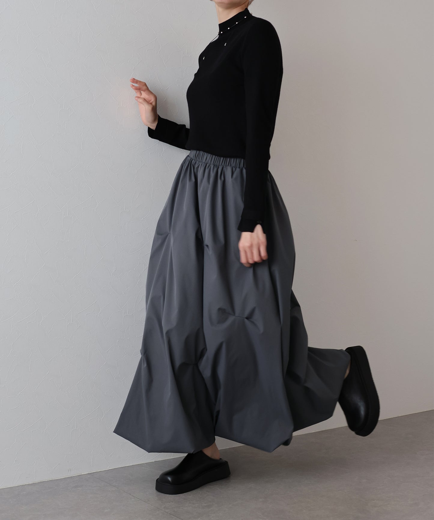 ランダムタックバルーンスカート[J by blue]