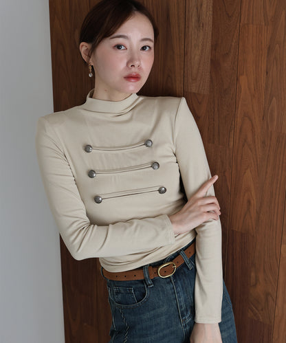 【早割5％OFF】ナポレオンモックネックカットソー【メール便】