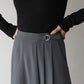 サイドベルトプリーツスカート