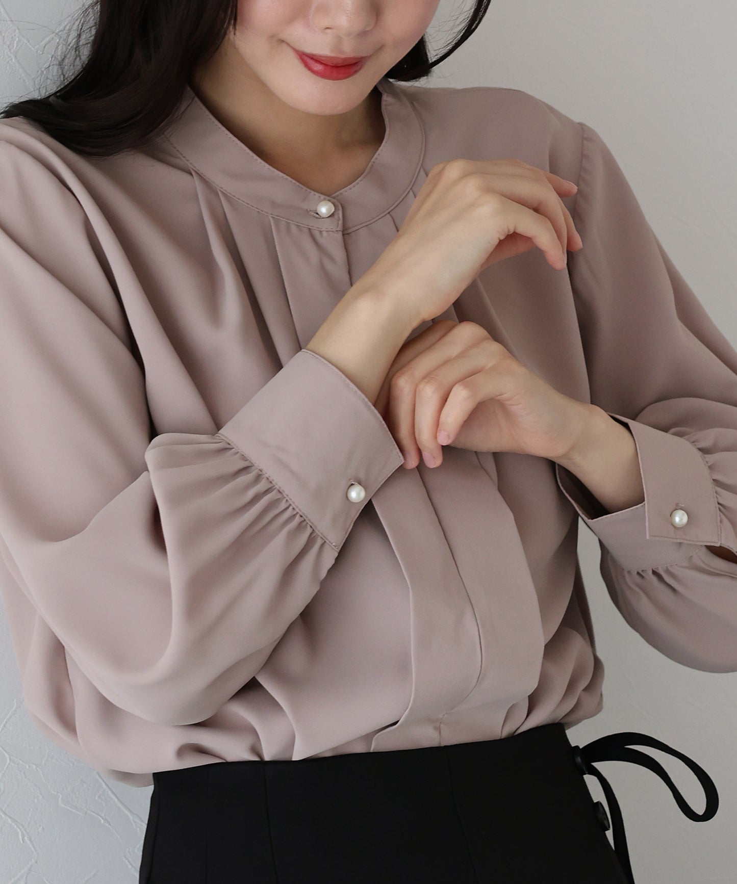 2WAYフロントタックブラウス【ネコポス】