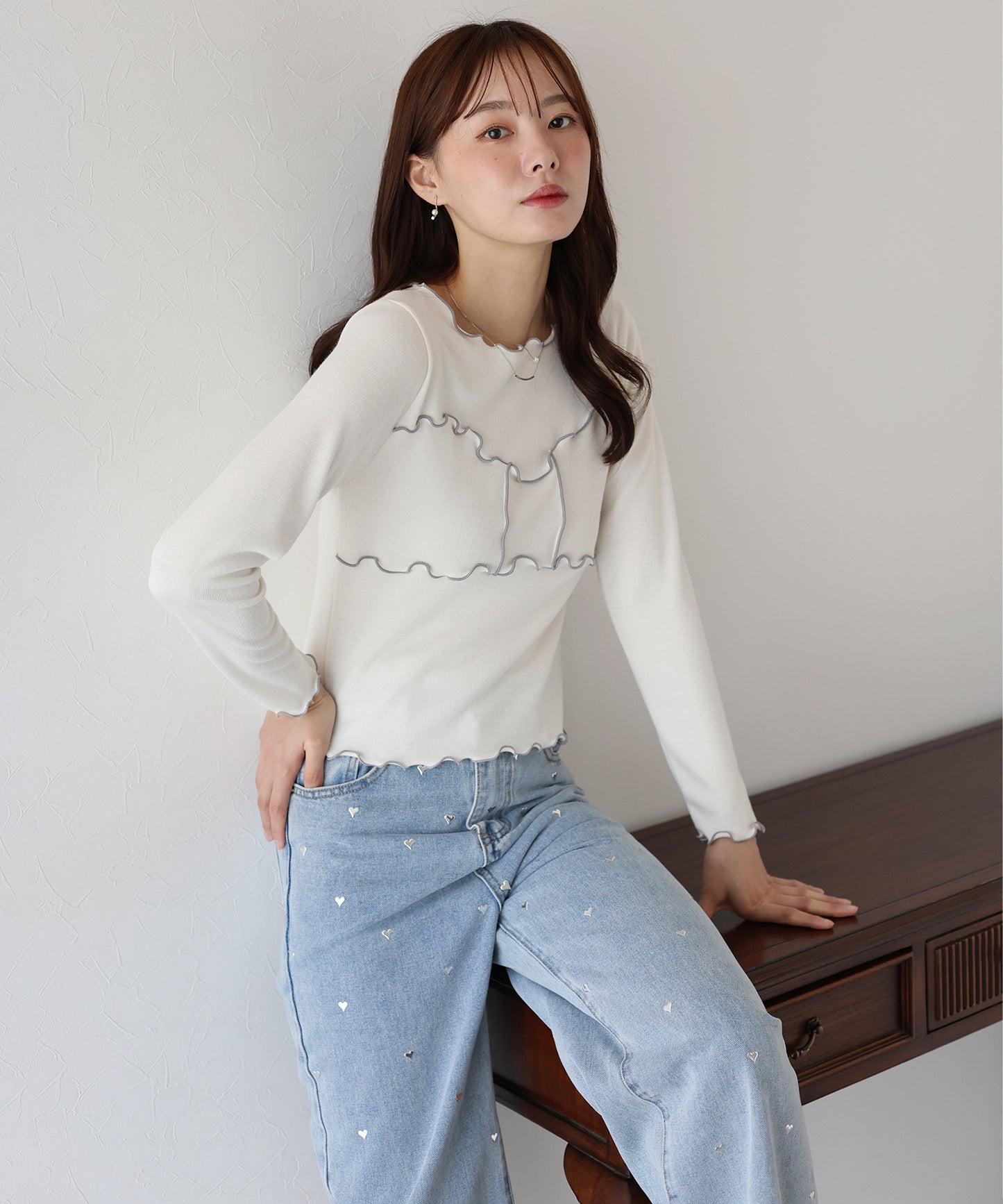 【TIME SALE】リボンメロウTシャツ【ネコポス】