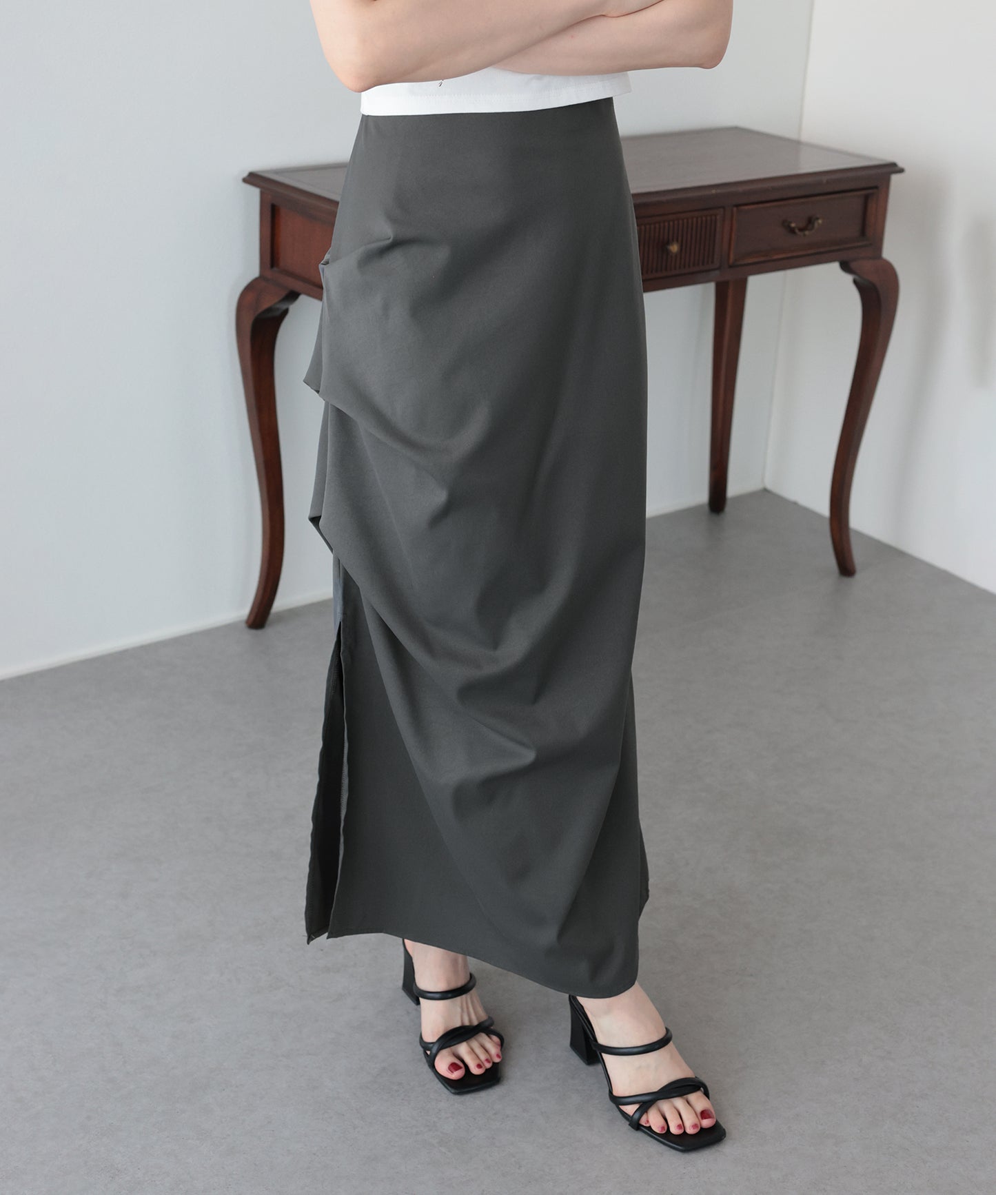 【早割5％OFF】ドレープスカート
