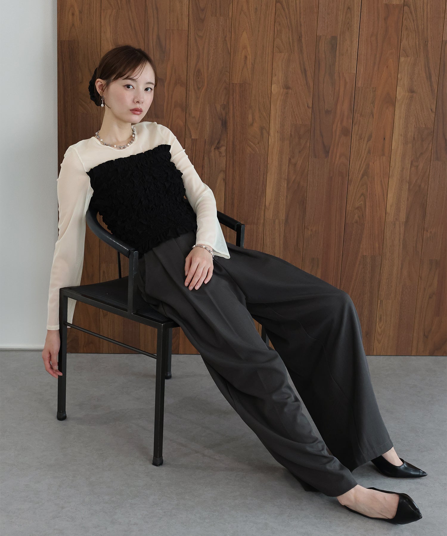 早割5％OFF】シャーリングビスチェドッキングカットソー – BLUE ONLINE