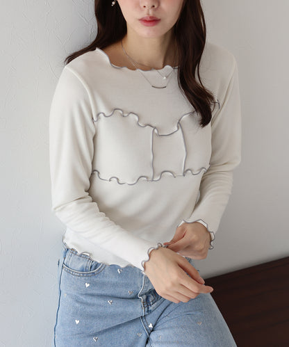 【TIME SALE】リボンメロウTシャツ【ネコポス】