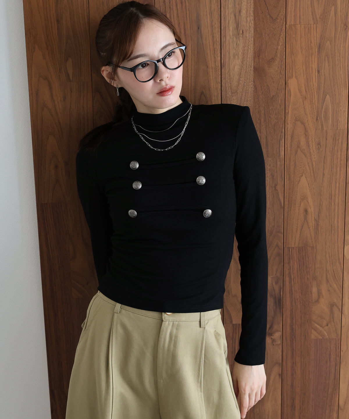 【早割5％OFF】ナポレオンモックネックカットソー【メール便】