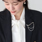 【早割5％OFF】パールドレープブローチ