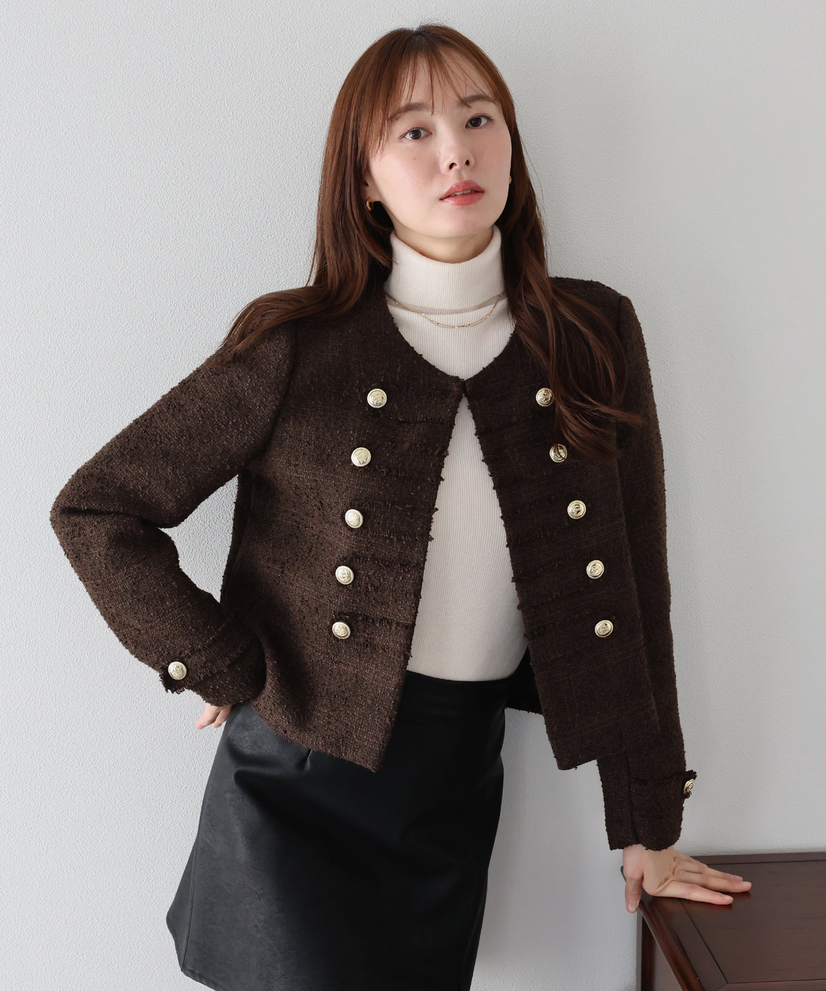 【早割5％OFF】ナポレオンツイードジャケット