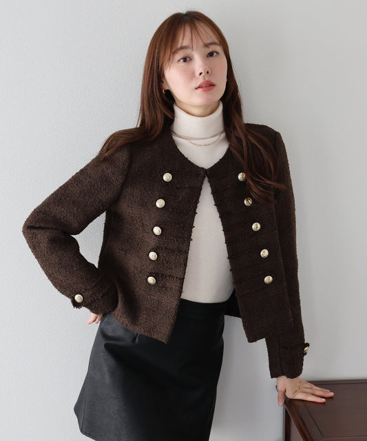 【早割5％OFF】ナポレオンツイードジャケット