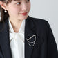 【早割5％OFF】パールドレープブローチ