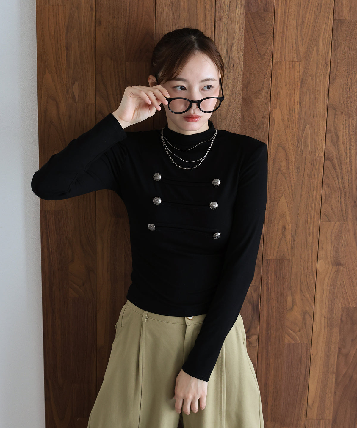 【早割5％OFF】ナポレオンモックネックカットソー【メール便】