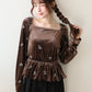 【早割5％OFF】ペプラムベロアトップス
