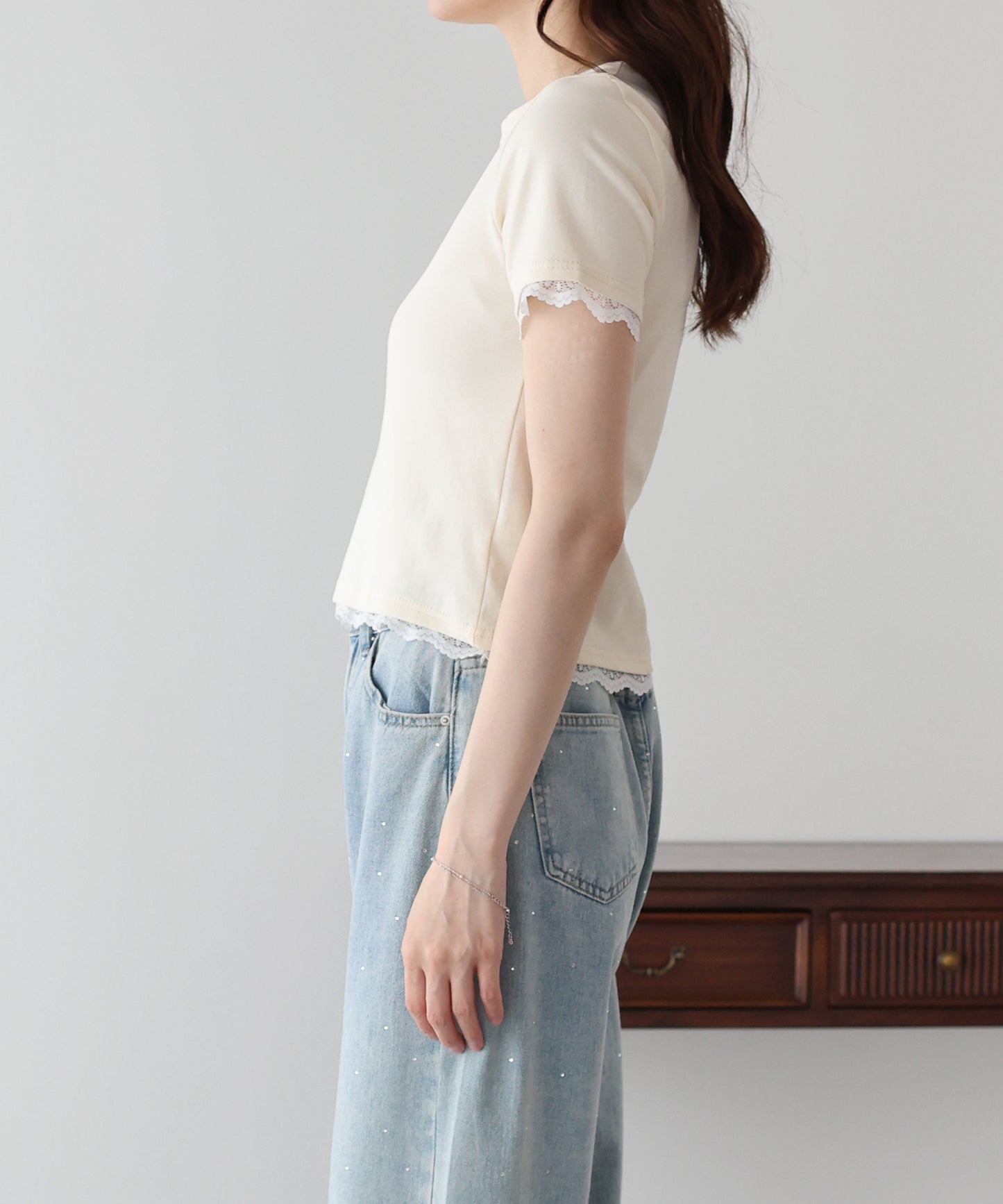 レースドッキングTシャツ【メール便】