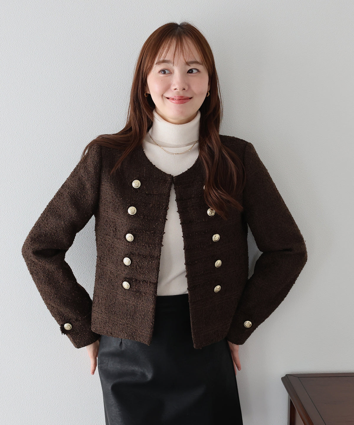 【早割5％OFF】ナポレオンツイードジャケット