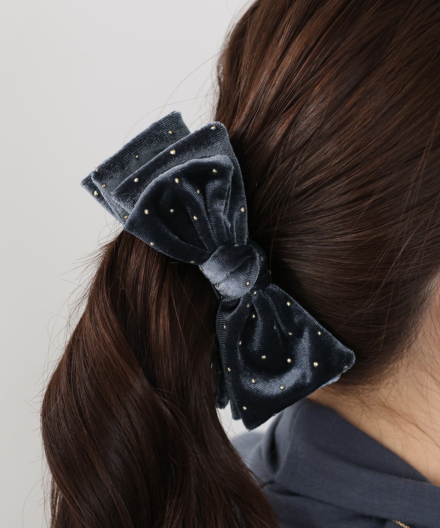 スタッズベロアバナナクリップ