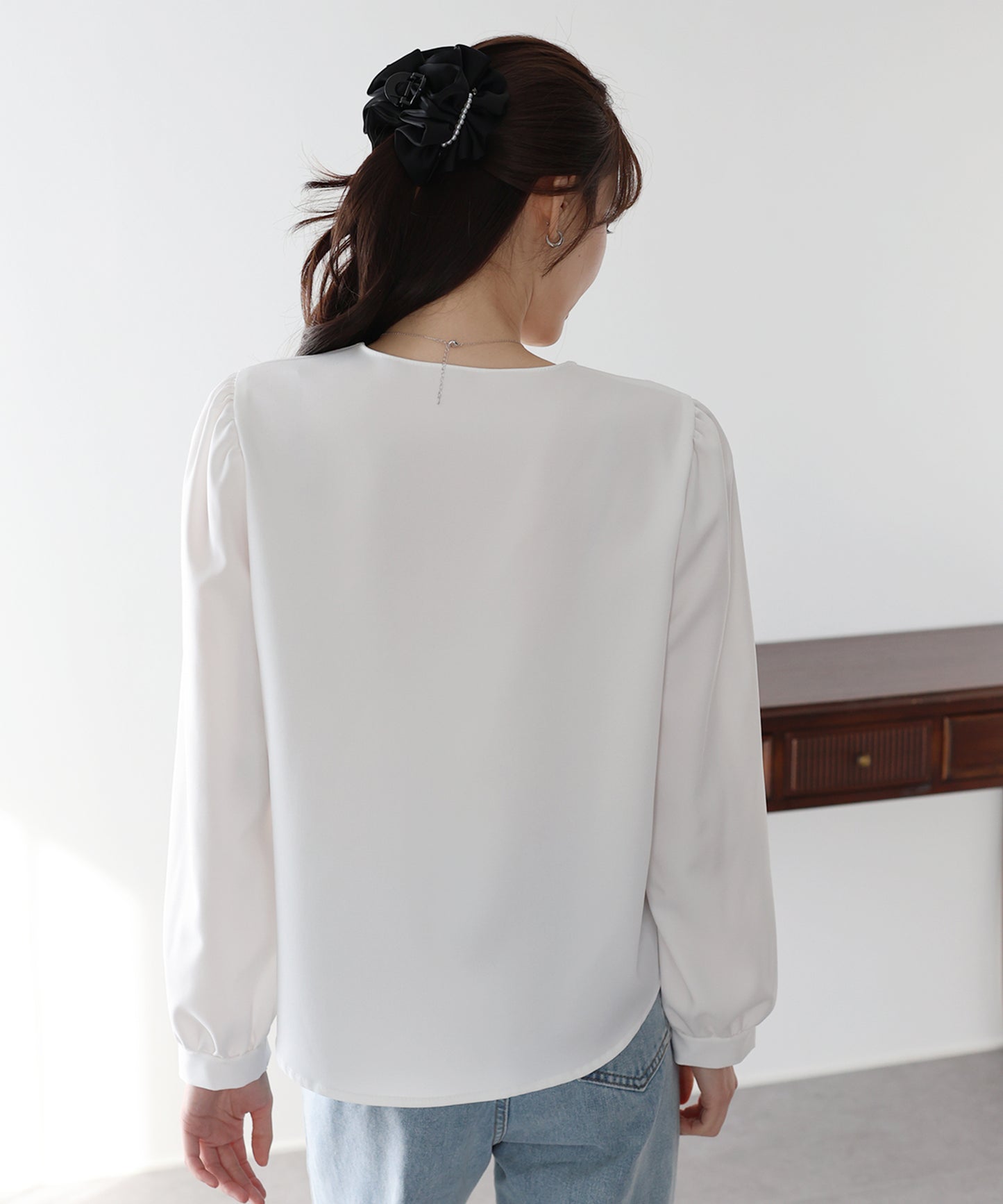 リボンボウタイブラウス【ネコポス】