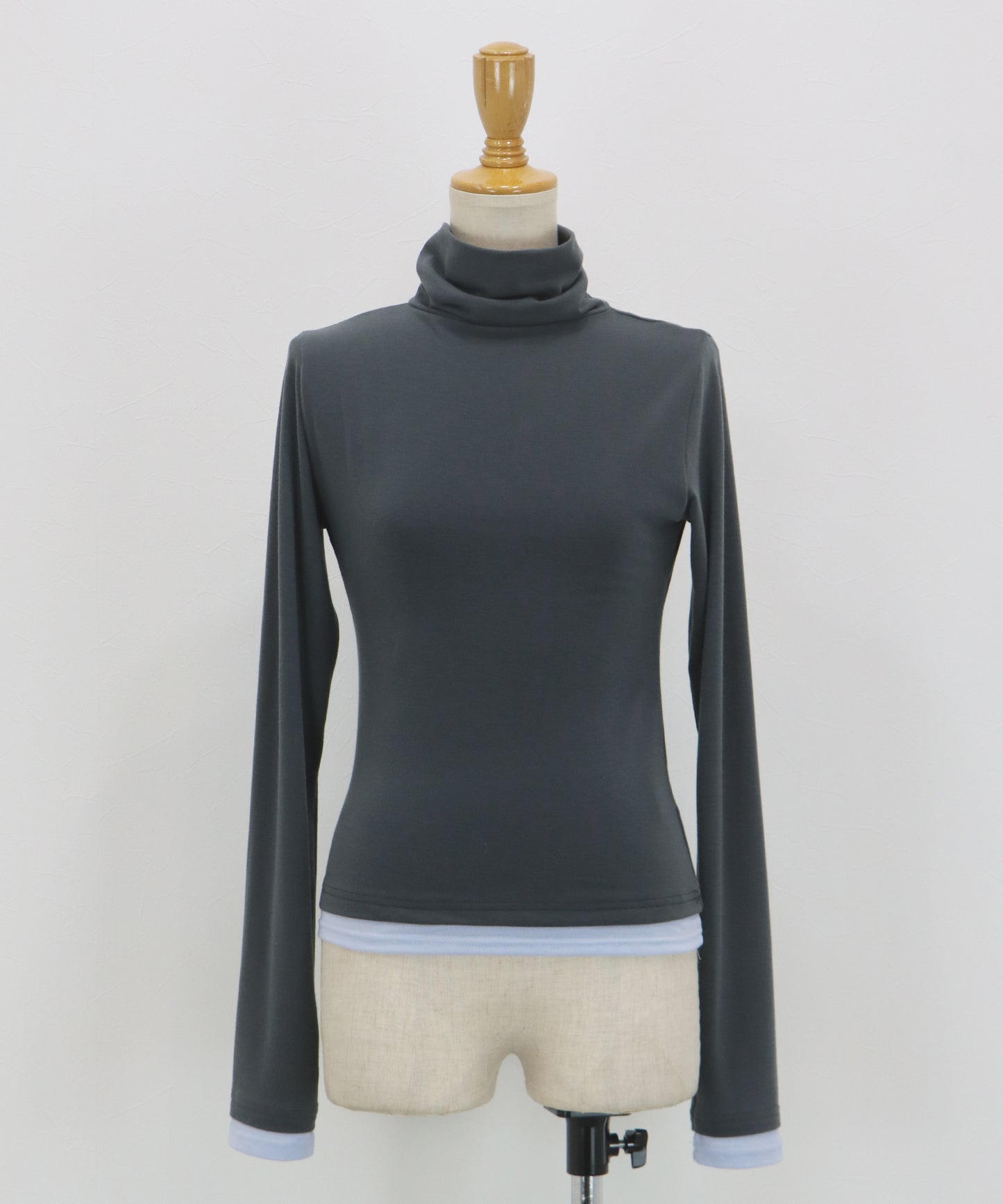 【早割5％OFF】ドッキングタートルネックカットソー【ネコポス】