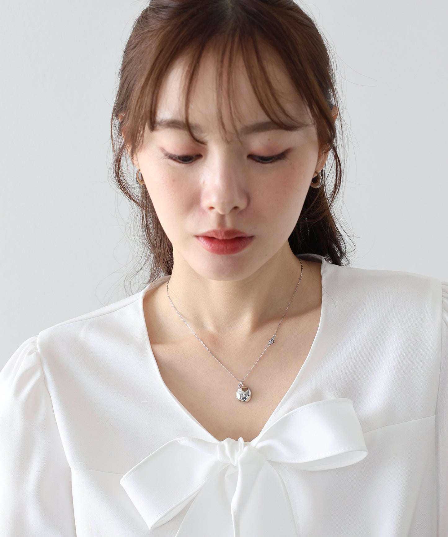 【早割5％OFF】ニュアンスモチーフネックレス/ニッケルフリー