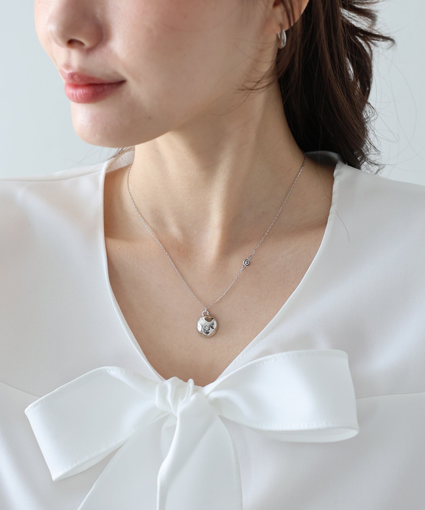 【早割5％OFF】ニュアンスモチーフネックレス/ニッケルフリー