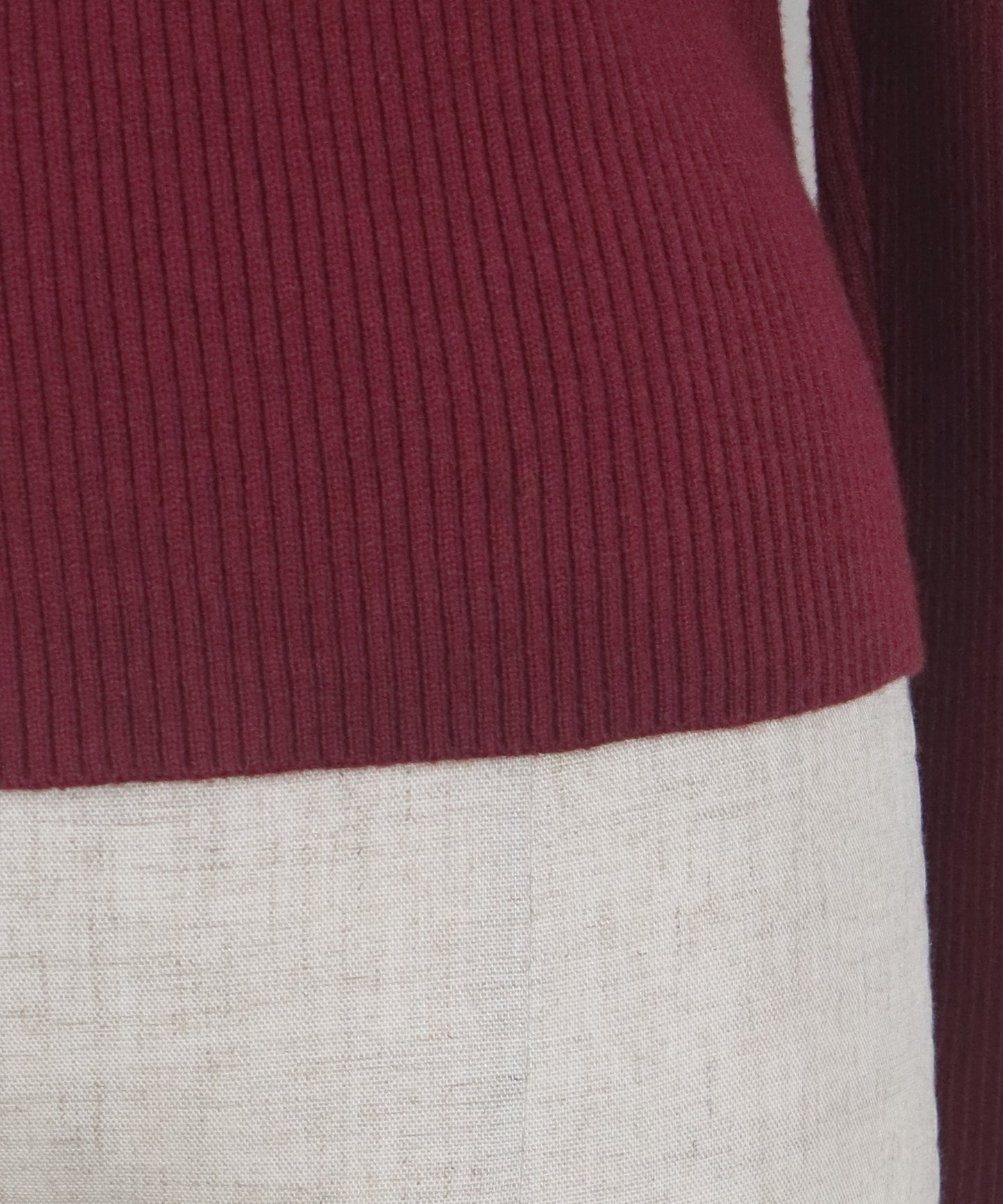 【TIME SALE】アシメフリルリブニット