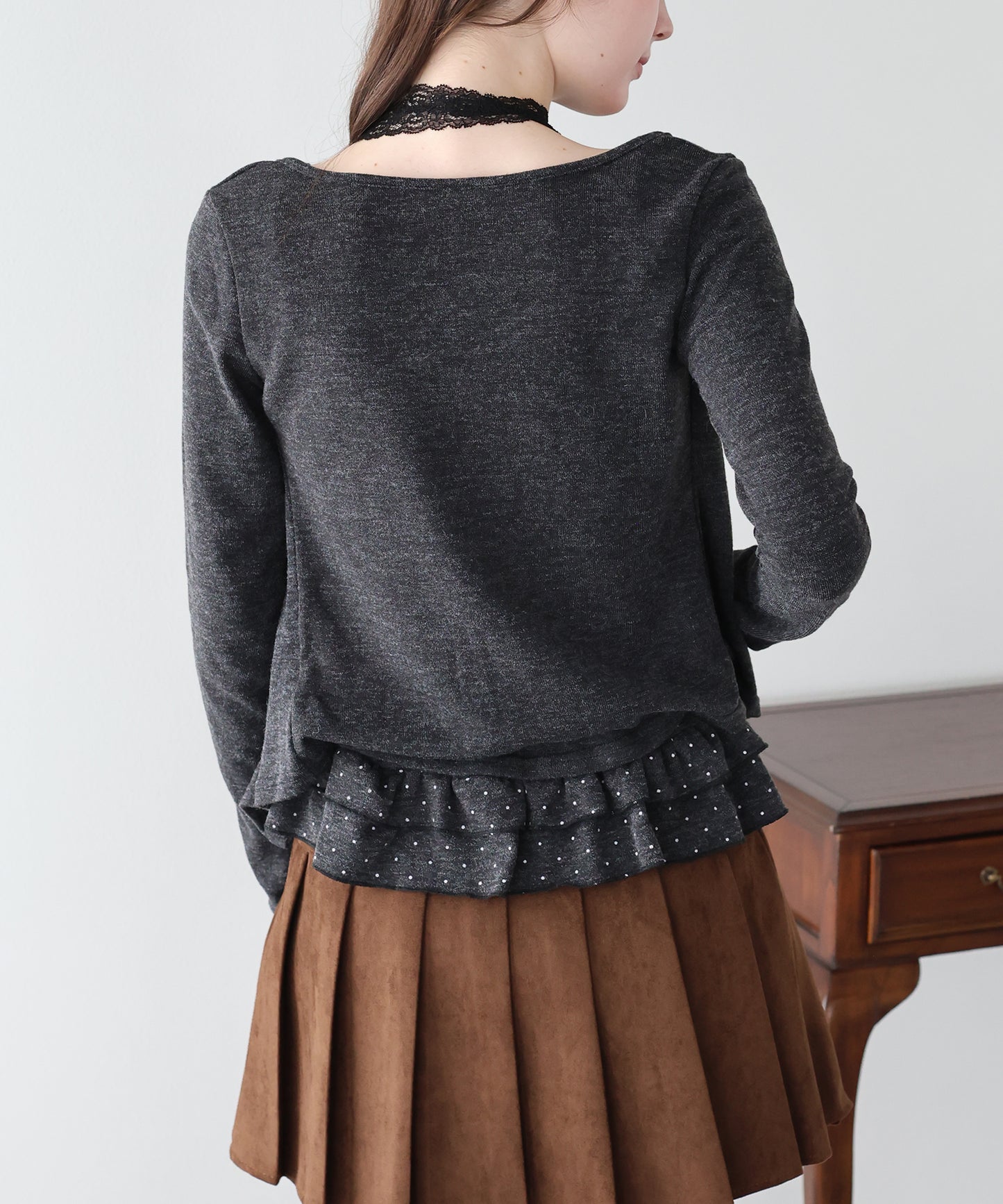 【早割5％OFF】ドットキャミソールレイヤードトップス