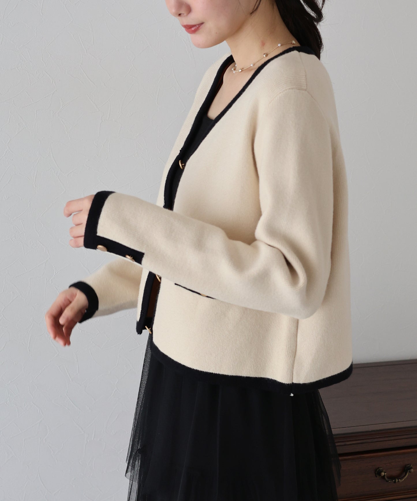 【TIME SALE】Ⅴネックニットジャケット