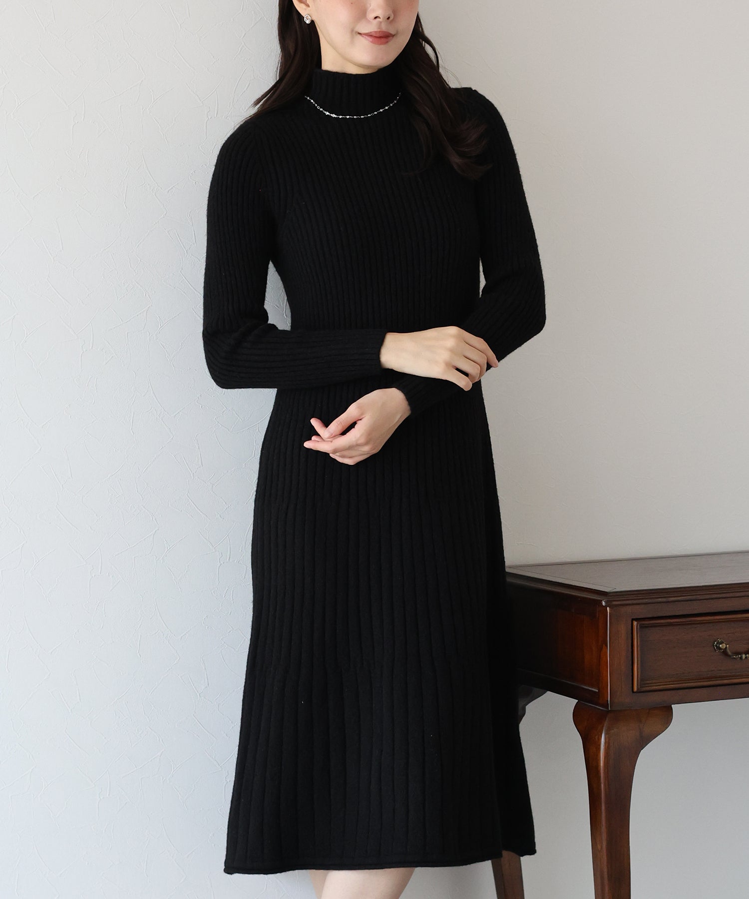 Lサイズ ラルフローレン 近年 高級メリノウール リブニットワンピース ブラック リブニットワンピース – BLUE ONLINE