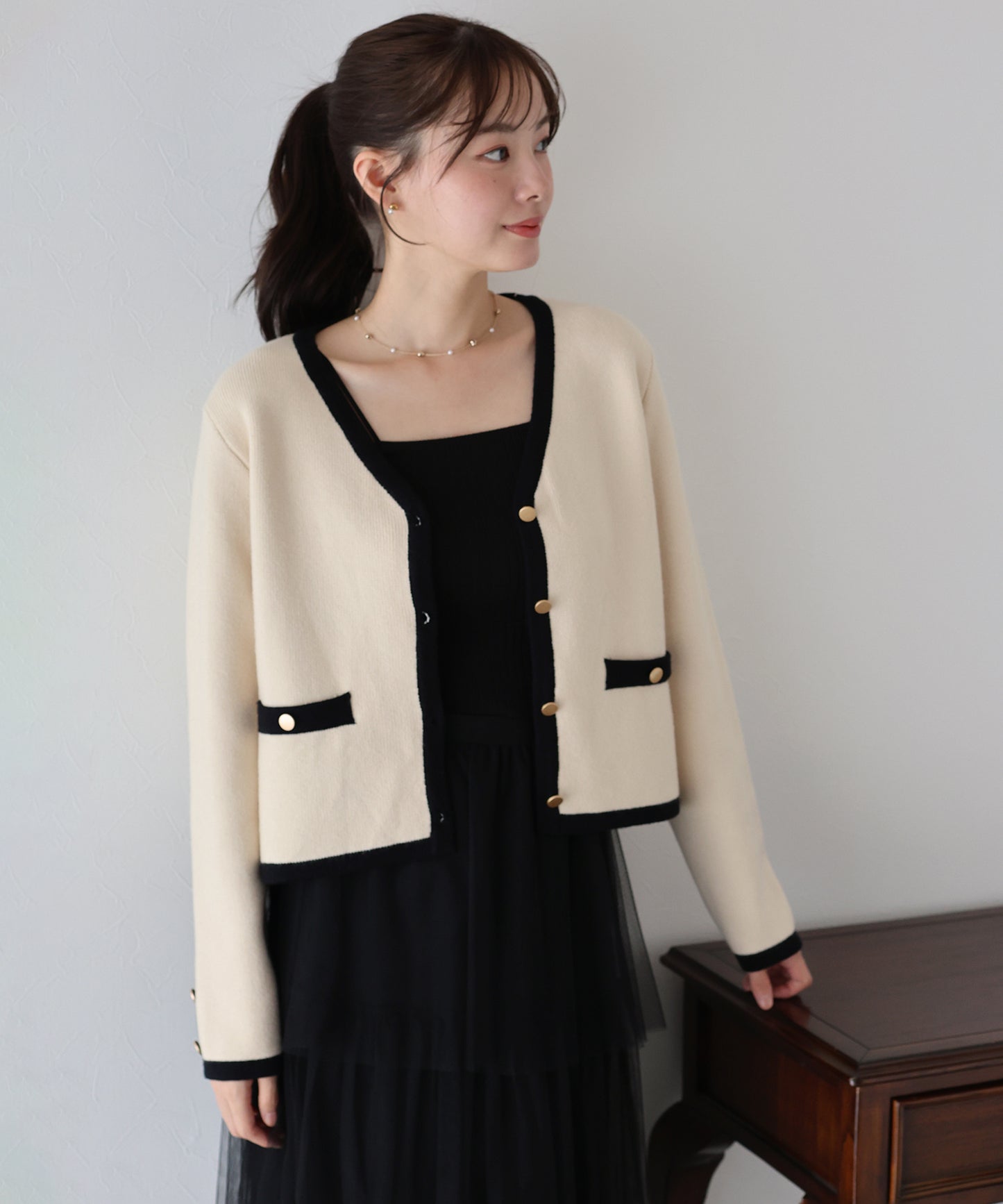 【TIME SALE】Ⅴネックニットジャケット