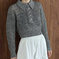 【早割5％OFF】クロシェメッシュポロニット