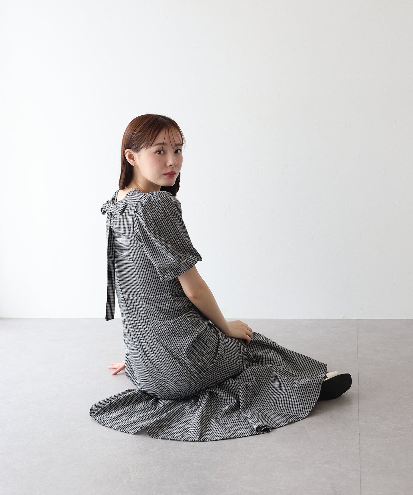 【TIME SALE】バックリボンマーメイドワンピース