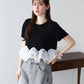 【早割5％OFF】ドッキングペプラムカットトップス【メール便】