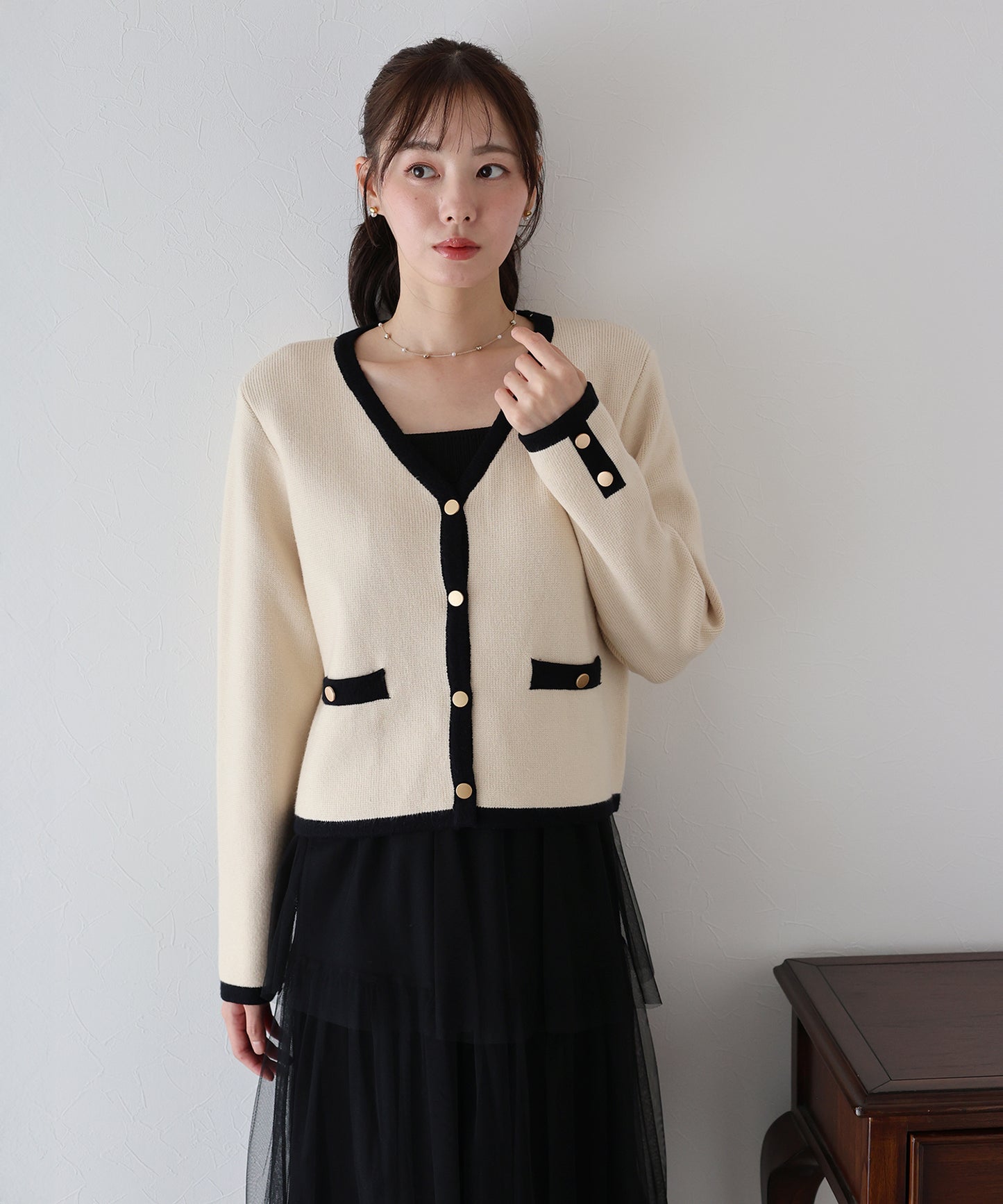 【TIME SALE】Ⅴネックニットジャケット